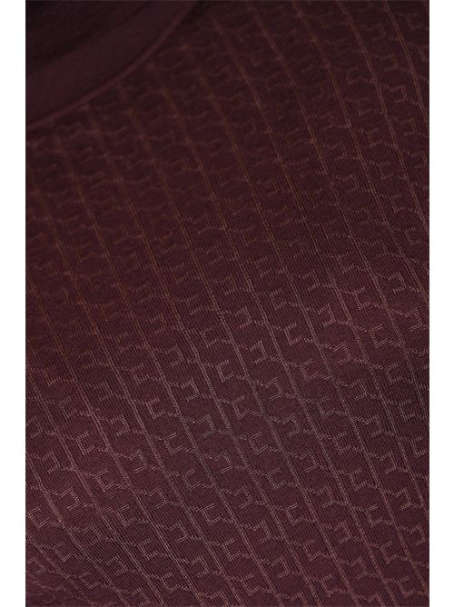 Maglia in lana jacquard con logo Merlot Elisabetta Franchi | MK23S56E2EA4